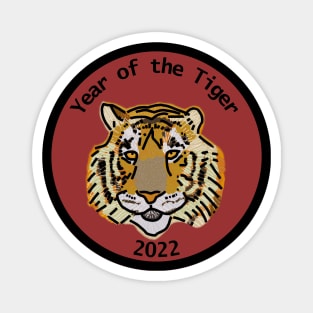 Year of the Tiger 2022 Big Cats Portrait Magnet